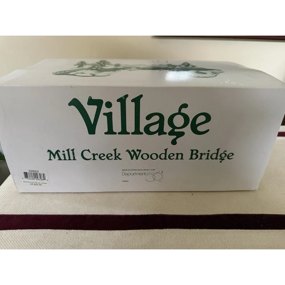 Department 56 Village Mill Creek Bridge #52635 10.5